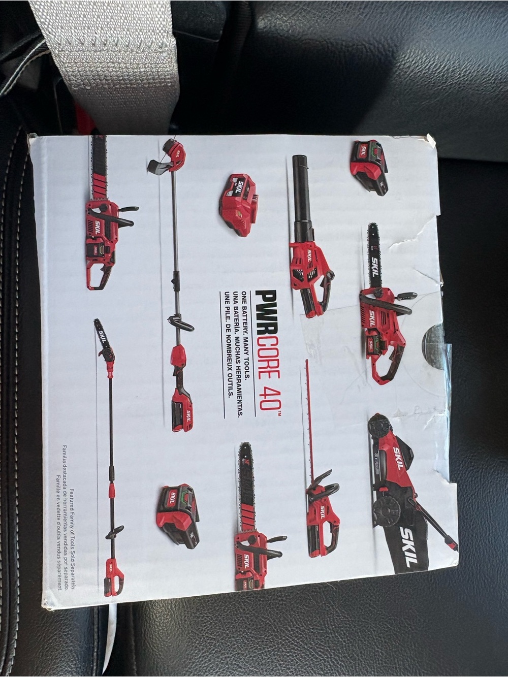 SKIL PWRCore 40V Red Cordless Outdoor Tool Battery (Box Art)